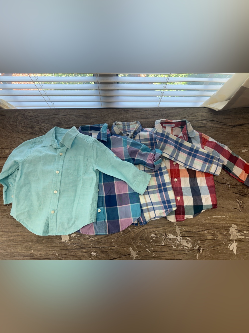 Janie and jack boys button down shirt size 12 - 18 month